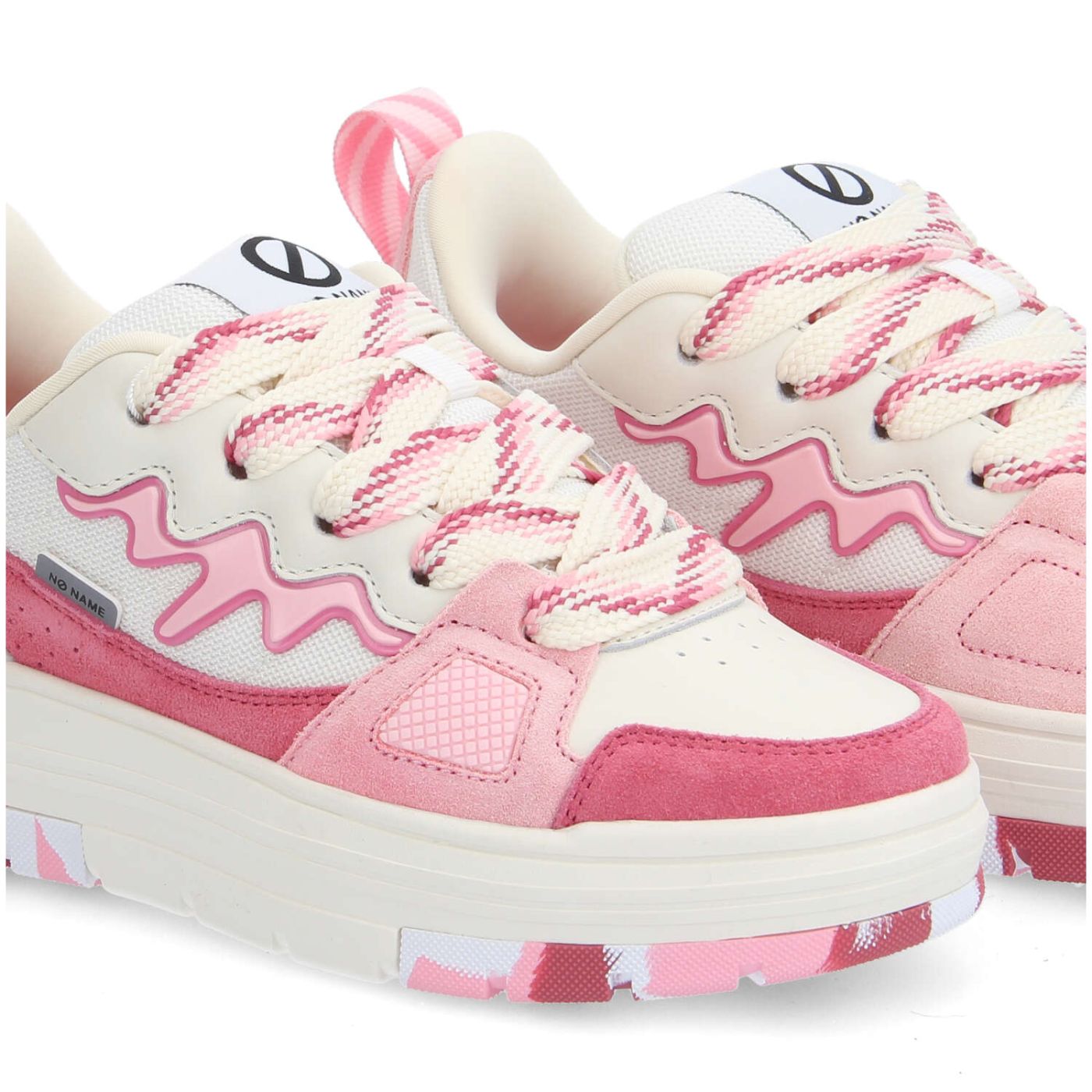 NOLLIE MILKSHAKE W - SUEDE/MESH/NAPP - PINK/OFF WHITE